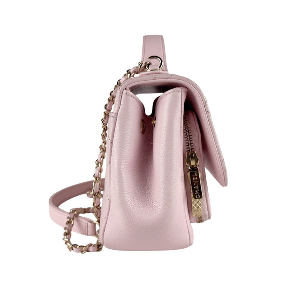 Chanel CHANEL Handbag Shoulder Bag Business Affinity Caviar Leather Light Pin... - Picture 2 of 14